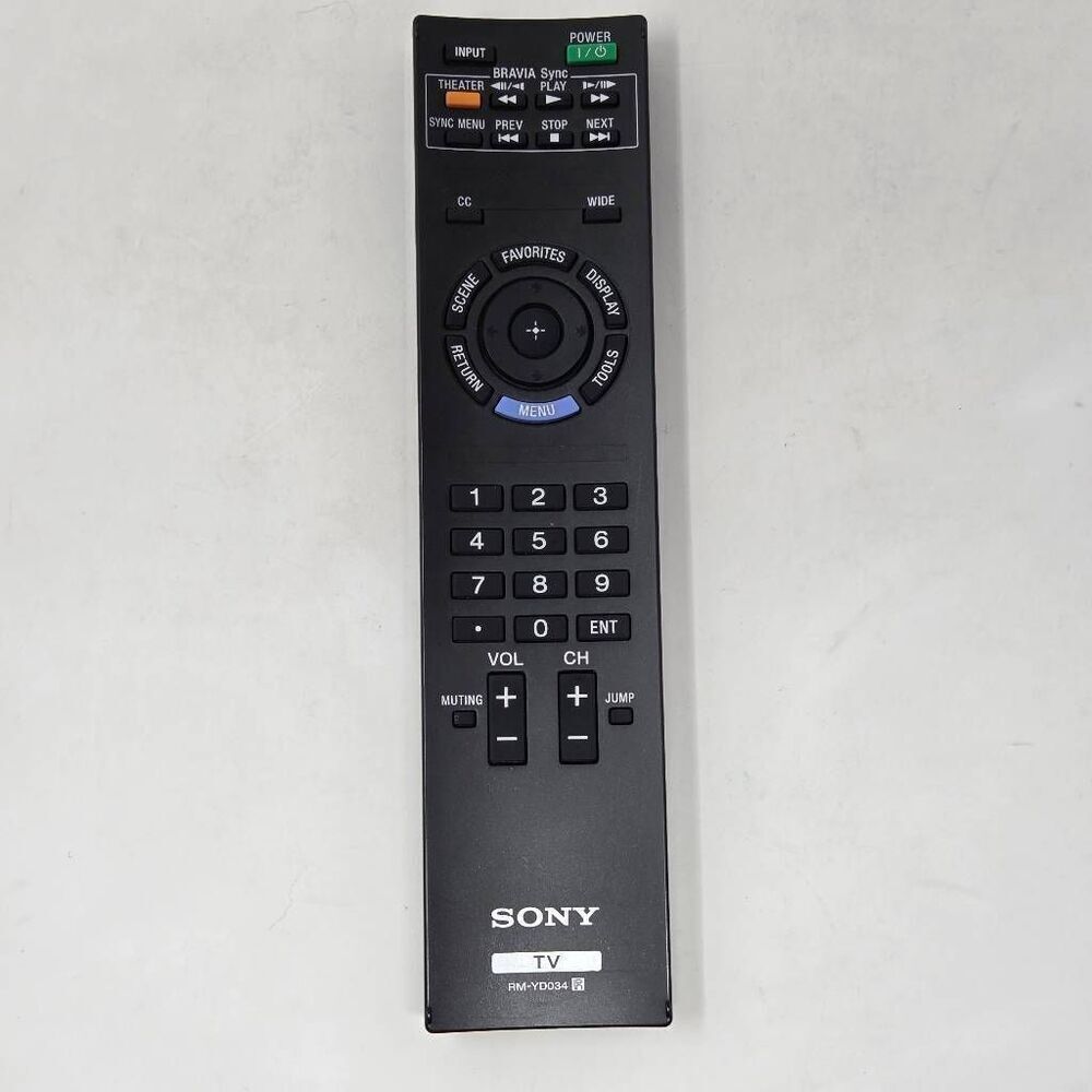 SONY RM-YD034 REMOTE CONTROL FOR BRAVIA SYNC TV OEM GENUINE TESTED WORKS